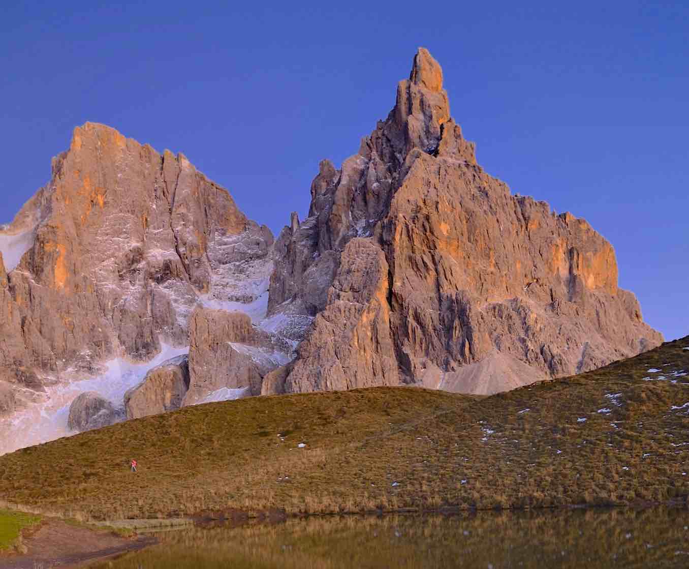 Il tramonto sulle Pale di San Martino